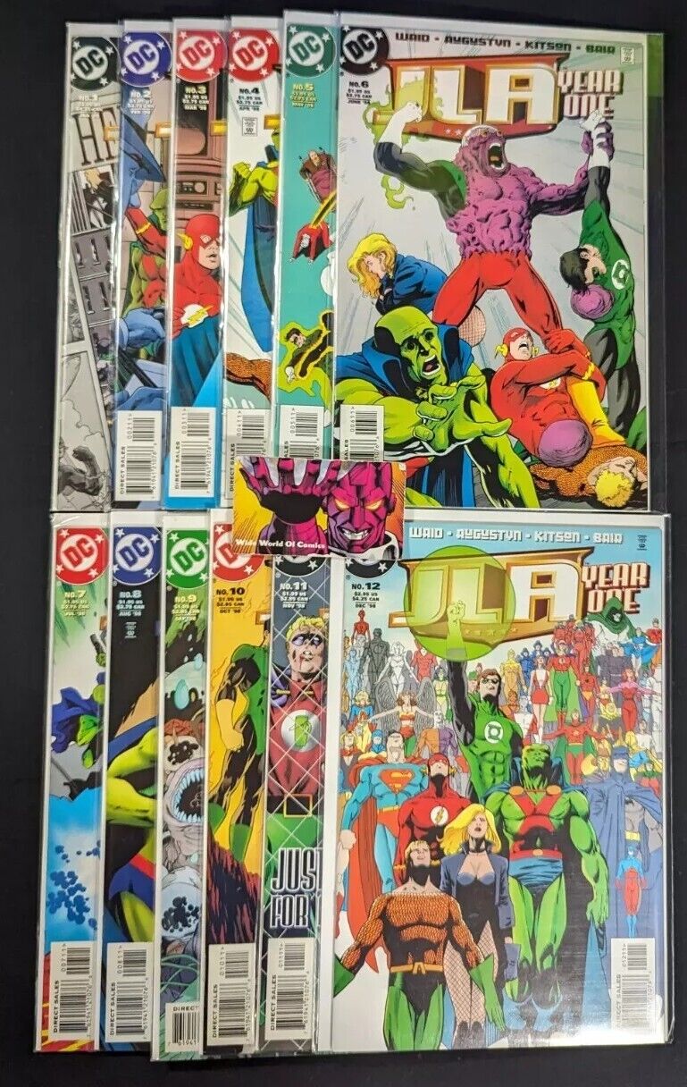 JLA: Year One #1-12 Complete Set DC Comics Mark Waid 1998
