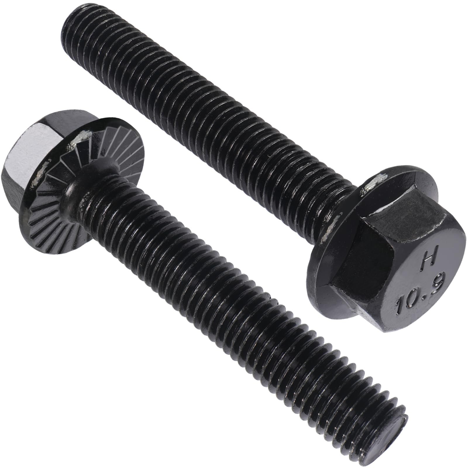 VGBUY M6-1.0 x 40mm Flanged Hex Head Bolts,External Flange Hex Drive Screws,C...