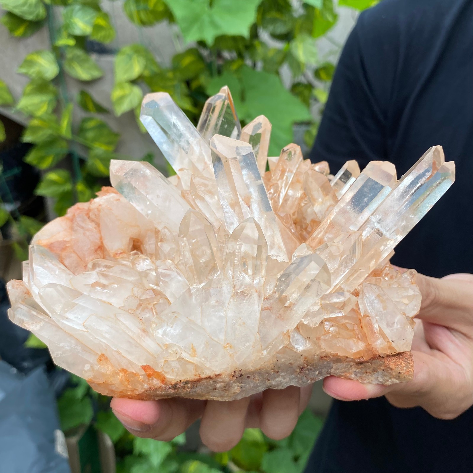 2.5lb Natural clear white crystal quartz cluster rough mineral specimen