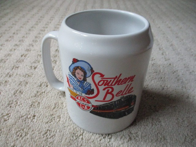 Vintage KCS RAILROAD Mug Kansas City Southern Lines Route of the Southern Belle Vintage KCS RAILROAD Mug Kansas City Southern Lines Route of the Southern Belle
