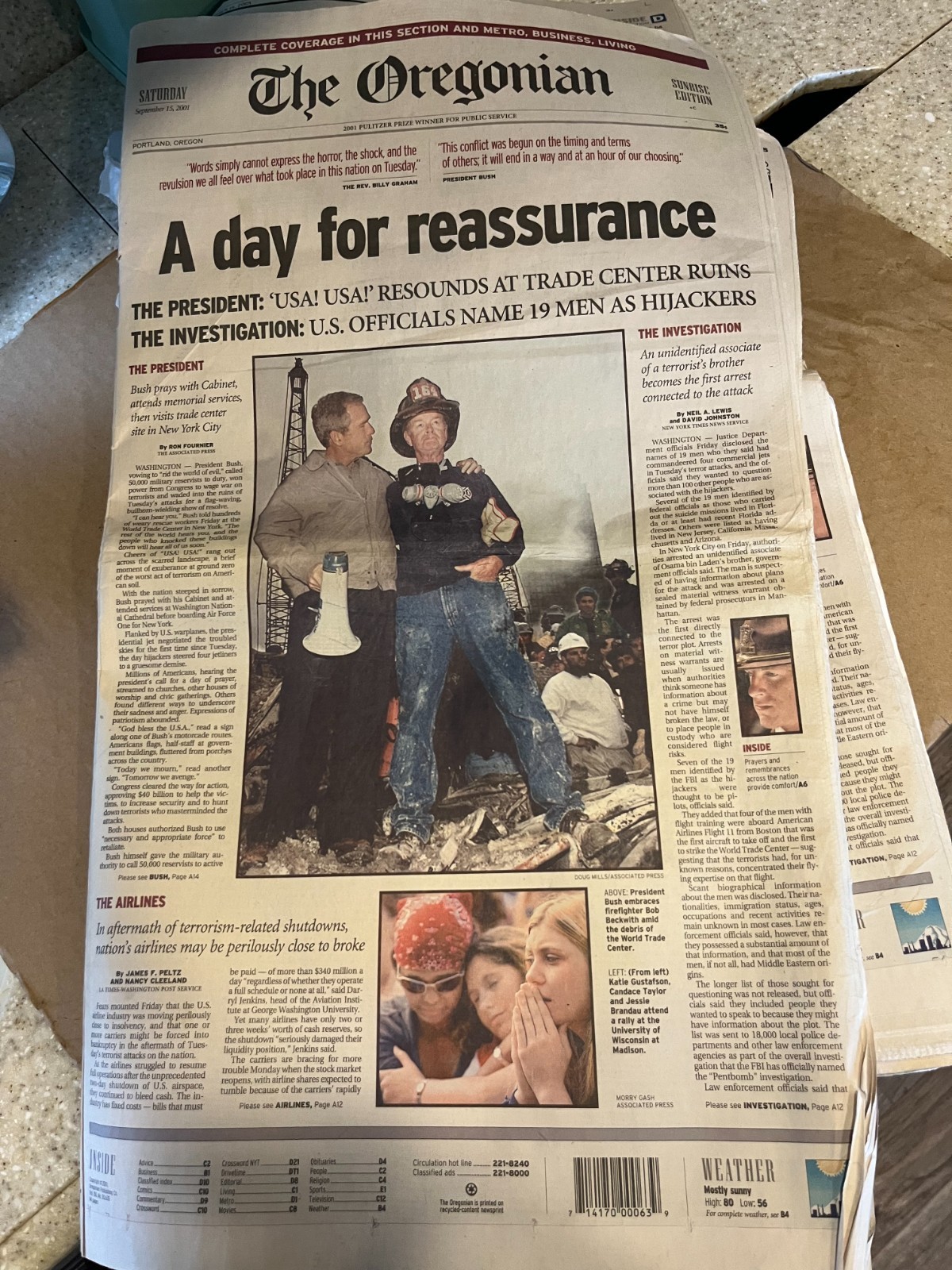 Historical Collection of the 911 Event from \