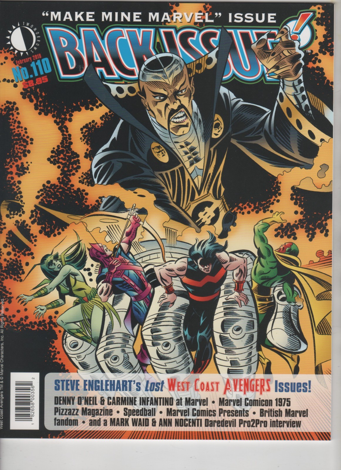 Back Issue Magazine #110, Marvel, Al Milgrom Cover, NM 9.4, 1st Print, 2019