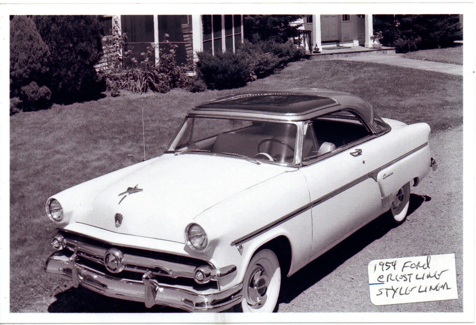 1954 Ford Crestline Glass Top Style Liner 2dr Hardtop Photo