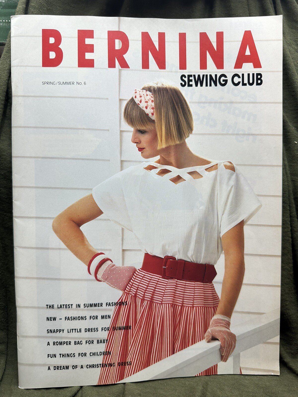 Bernina Sewing Club No 6 Spring/Summer 1986 - Latest in Summer Fashions Bernina Sewing Club No 6 Spring/Summer 1986 - Latest in Summer Fashions