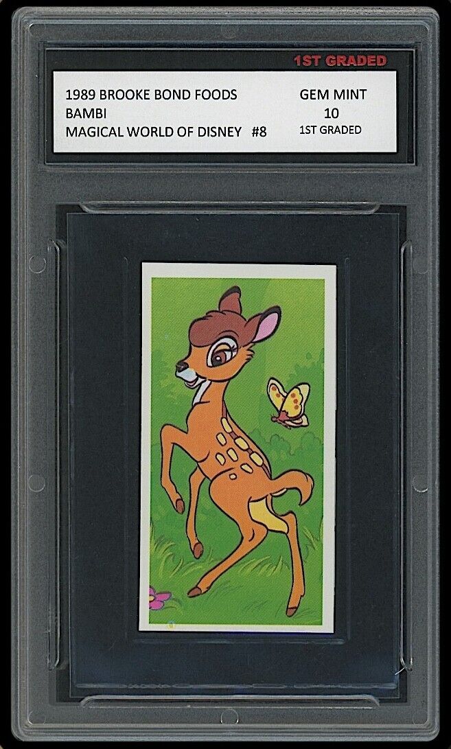 Bambi 1989 Brooke Bond Foods 1st Graded 10 Magical World Of Disney Card