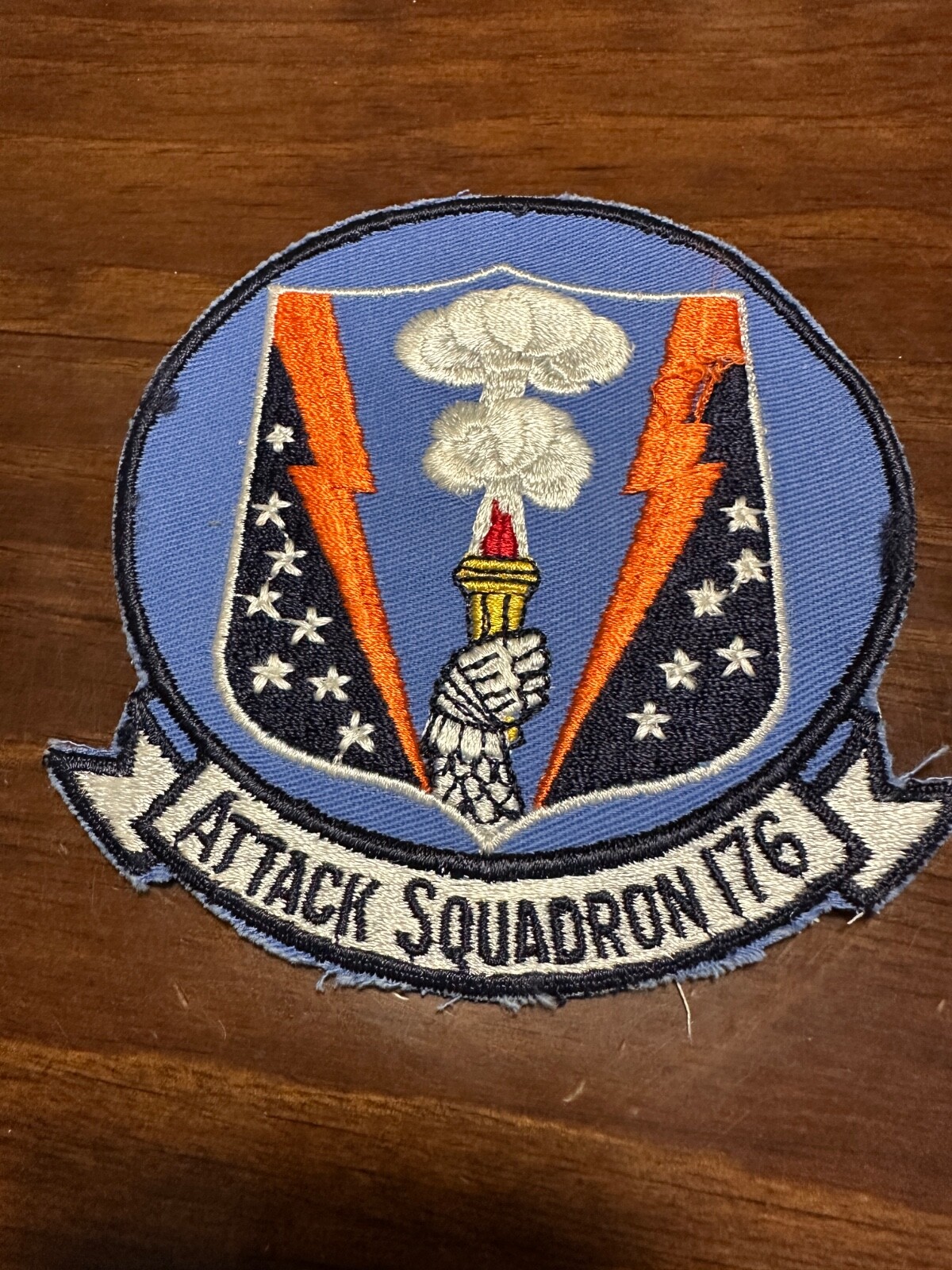 Vintage US Navy VA-176 Squadron Patch - Thunderbolts
