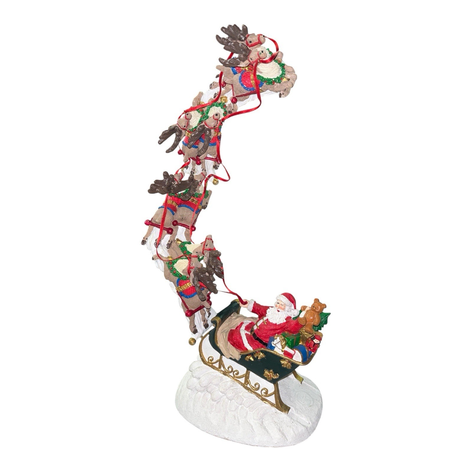 Vintage Jaimy Christmas Santa Sleigh & Flying Reindeer 17\ Vintage Jaimy Christmas Santa Sleigh & Flying Reindeer 17\