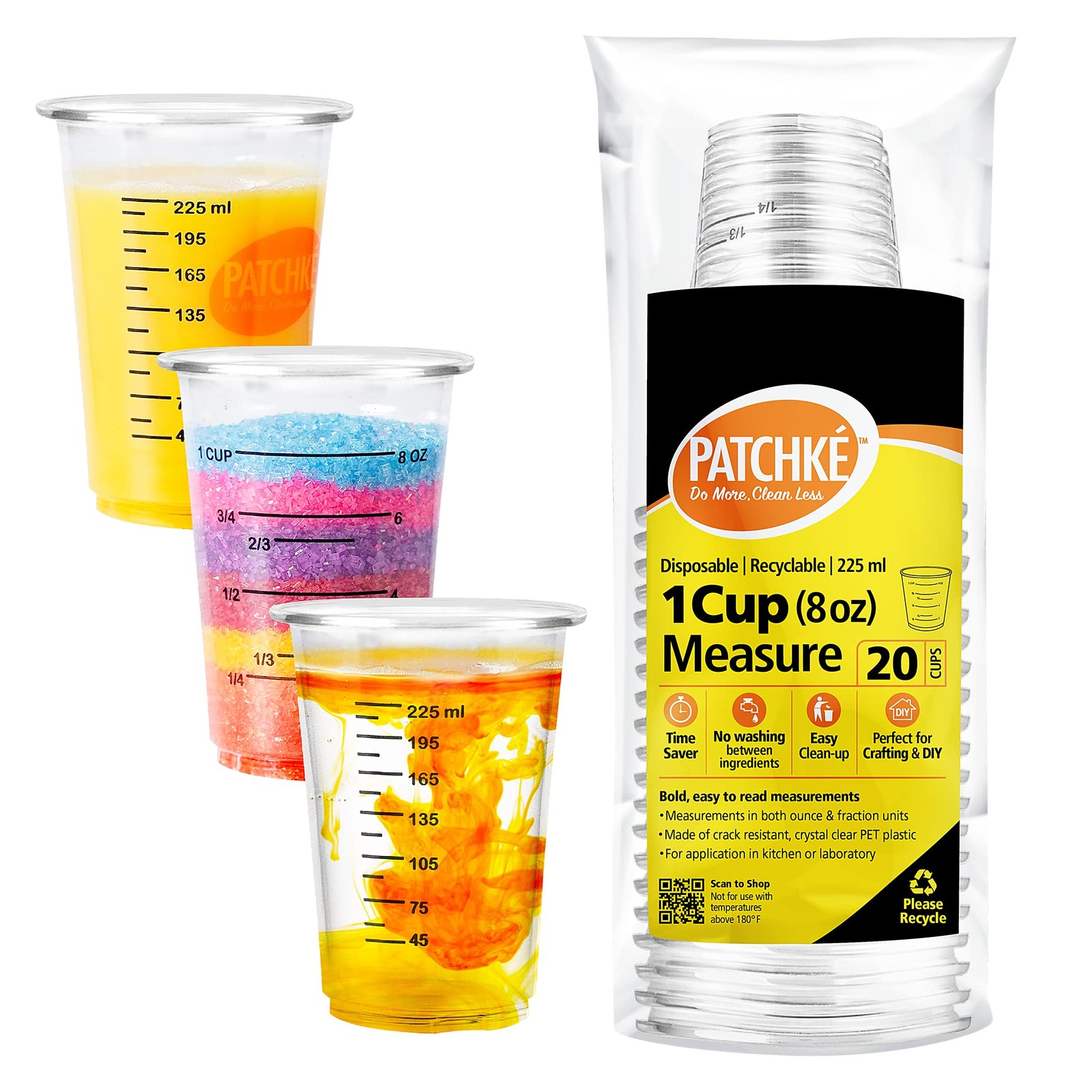 Disposable Measuring Cups For Resin 8 Oz - Clear 8 - 20 Pack, Disposable Measuring Cups For Resin 8 Oz - Clear 8 - 20 Pack,