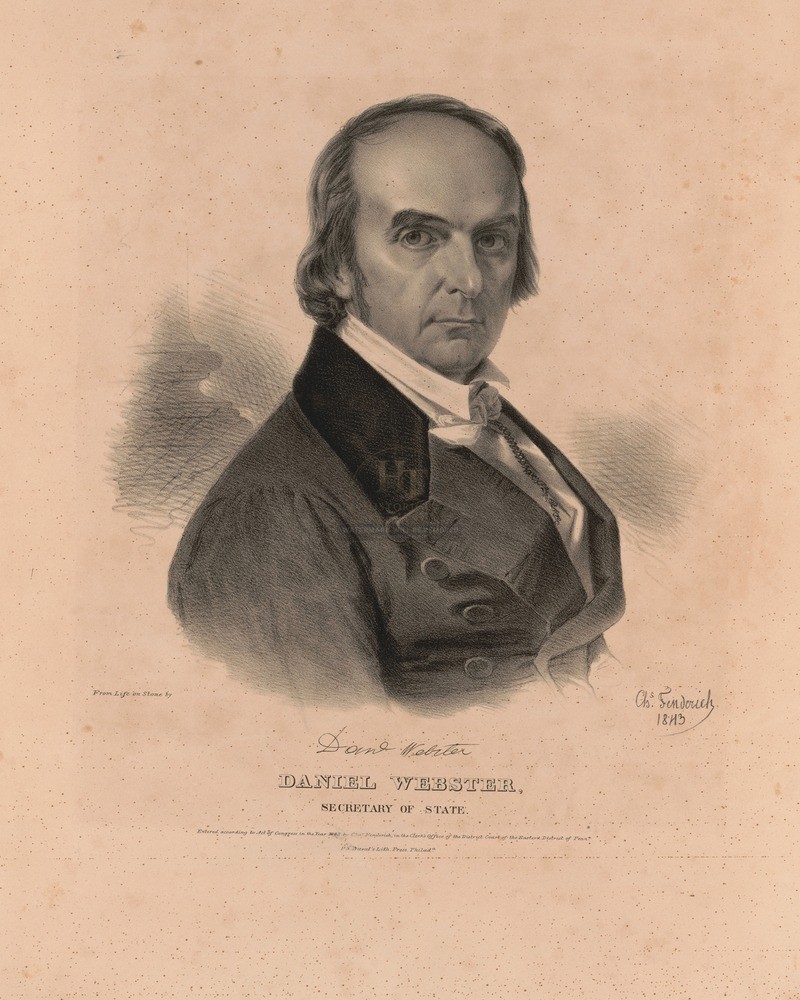 Daniel Webster Secretary of State 1843 8x10 Print HT5134458
