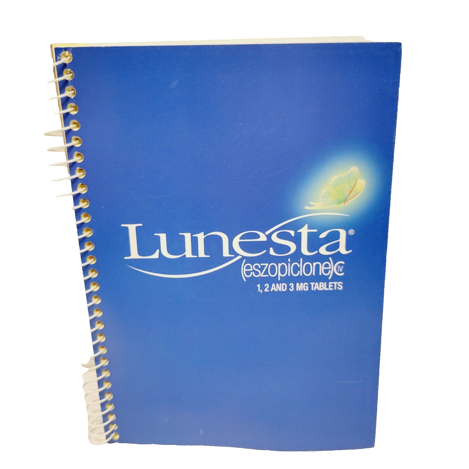 Lunesta Pharmaceutical Rep Message Taking Notebook Spiral Pad of Paper Lunesta Pharmaceutical Rep Message Taking Notebook Spiral Pad of Paper