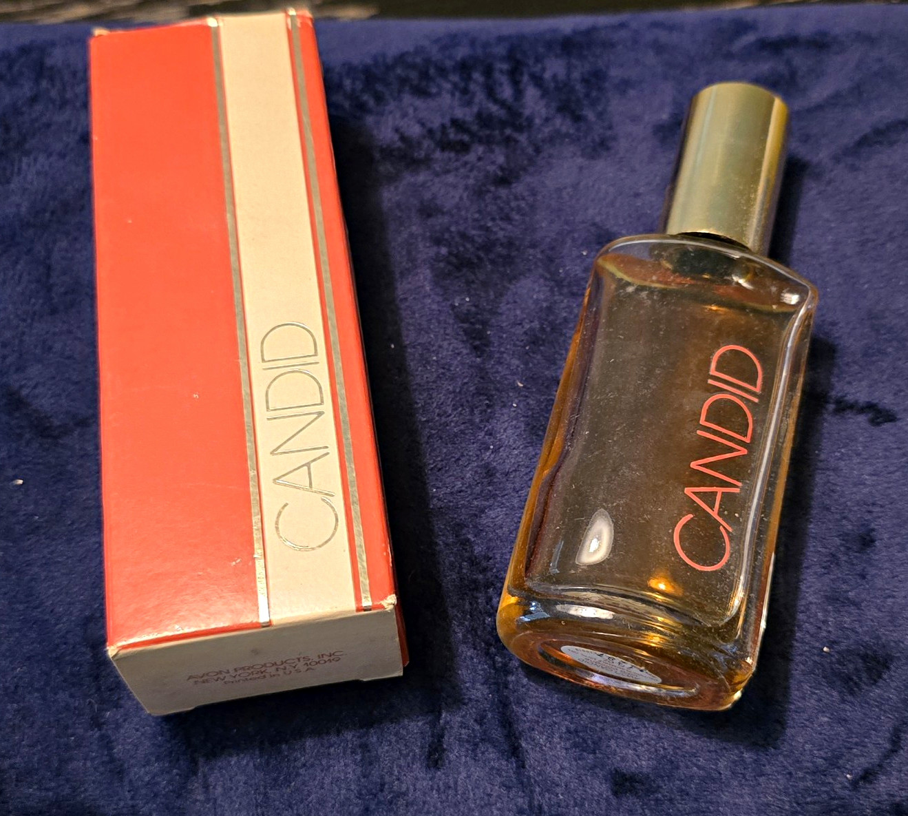 Vintage Avon Candid Cologne With Original Box