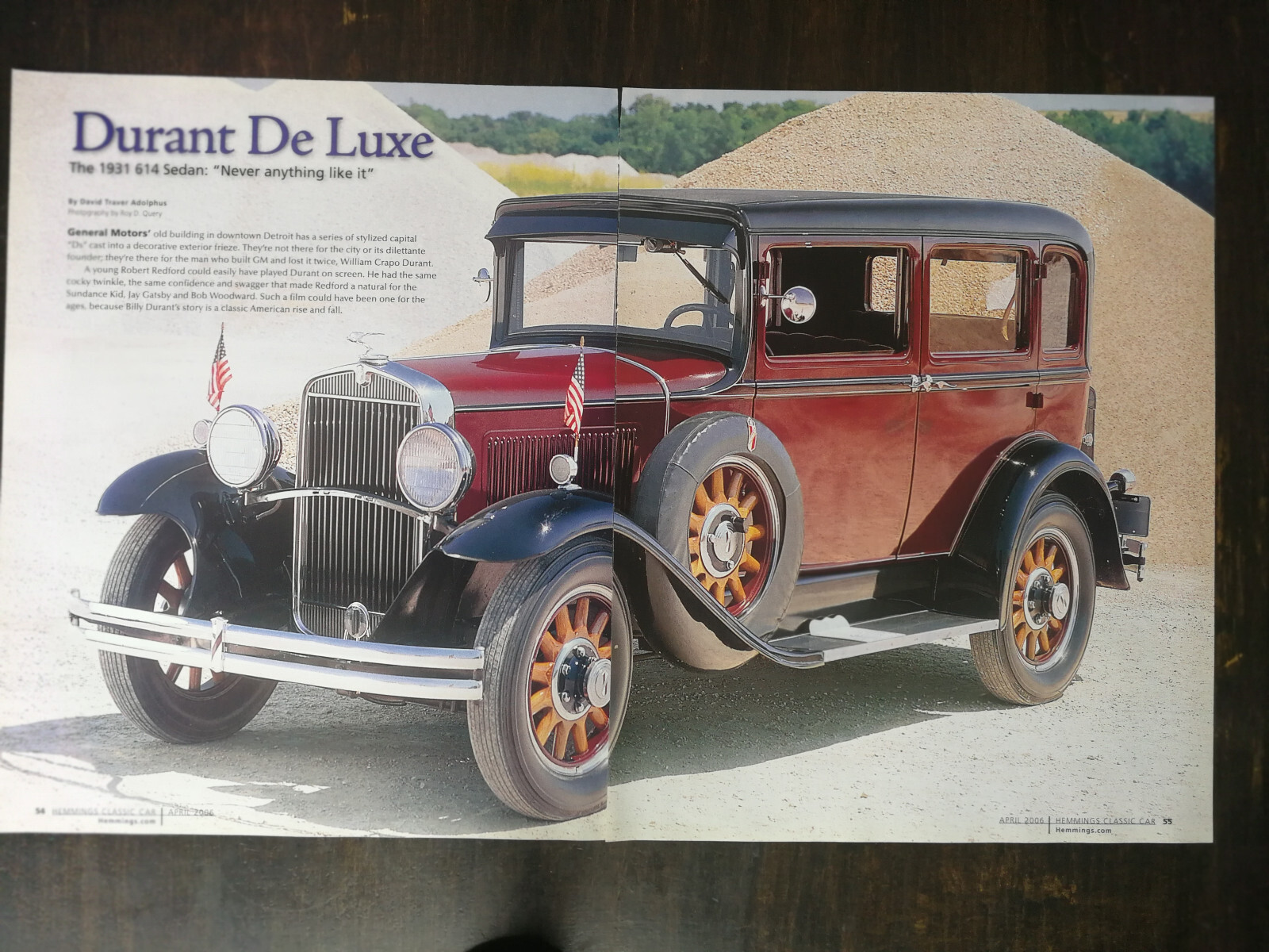 1931 Durant 614 De Luxe Sedan 8-Page Original Color Article - 324