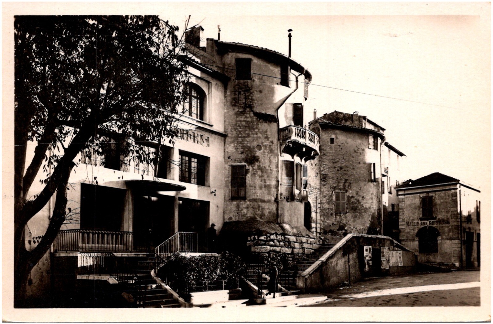 La Maison des Associations Building Antibes France 1930s RPPC Postcard Wilco