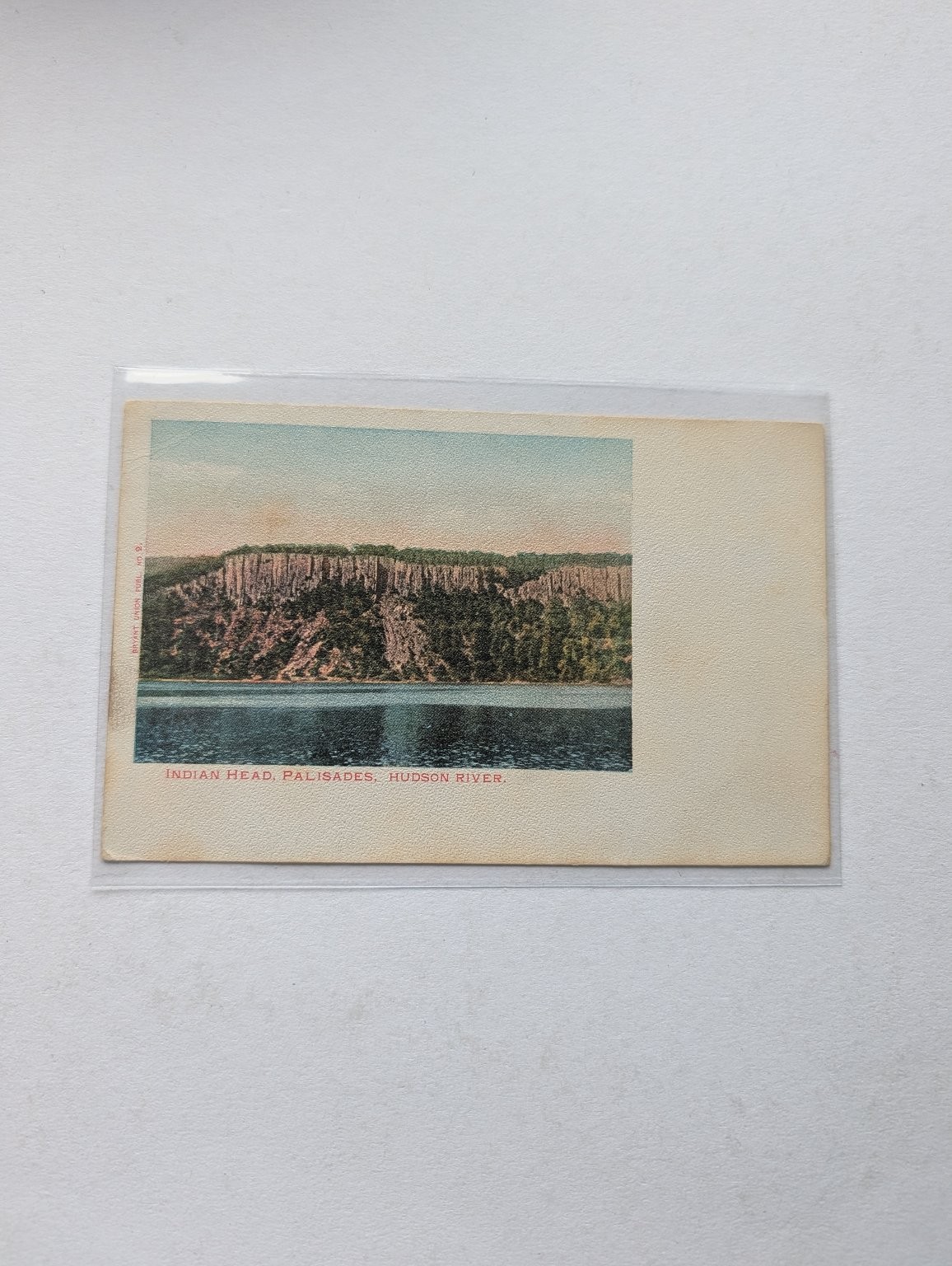 Indian Head Palisades Hudson River NY Vintage Postcard 1908 Scenic View