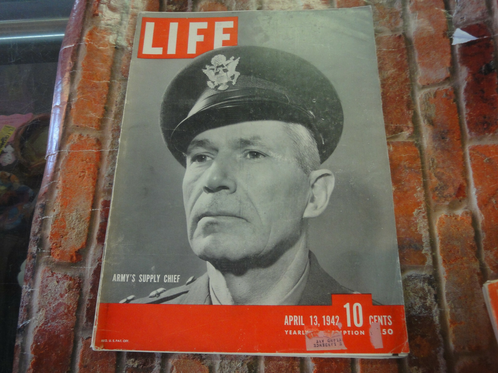 Vintage Life magazine April 13 1942 great advertisements Army supply chief cover