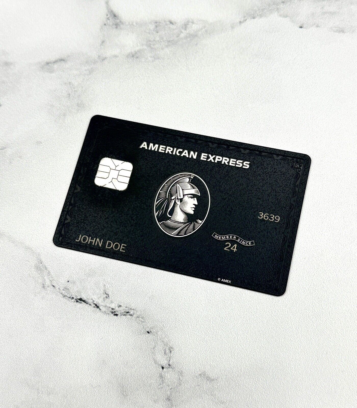 AMEX Black Card CUSTOM Centurion Small | Big Chip Novelty MADE IN THE USA