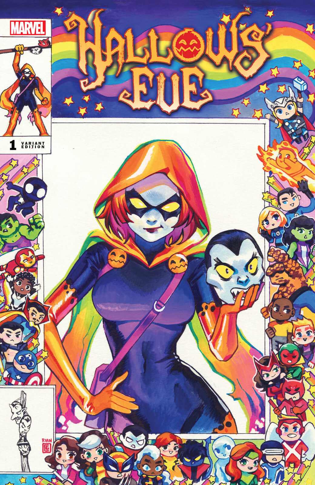 HALLOW\'S EVE #1 (RIAN GONZALES EXCLUSIVE VARIANT) COMIC BOOK ~ Marvel Comics NM