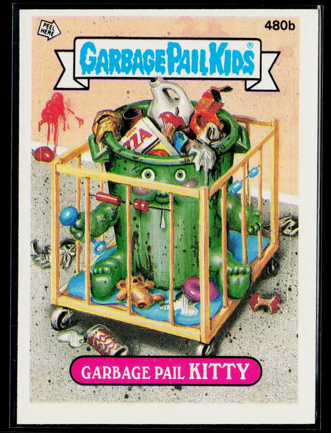 1988 Topps Garbage Pail Kids Series 12 #480b Garbage Pail Kitty