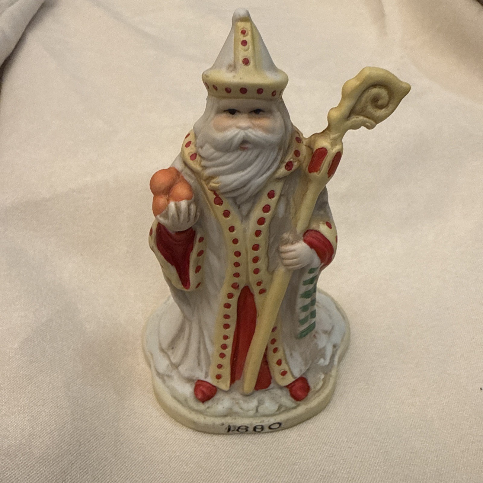 Vintage St Nicholas represent 1880. From a collection of “A Century of Santa’s”