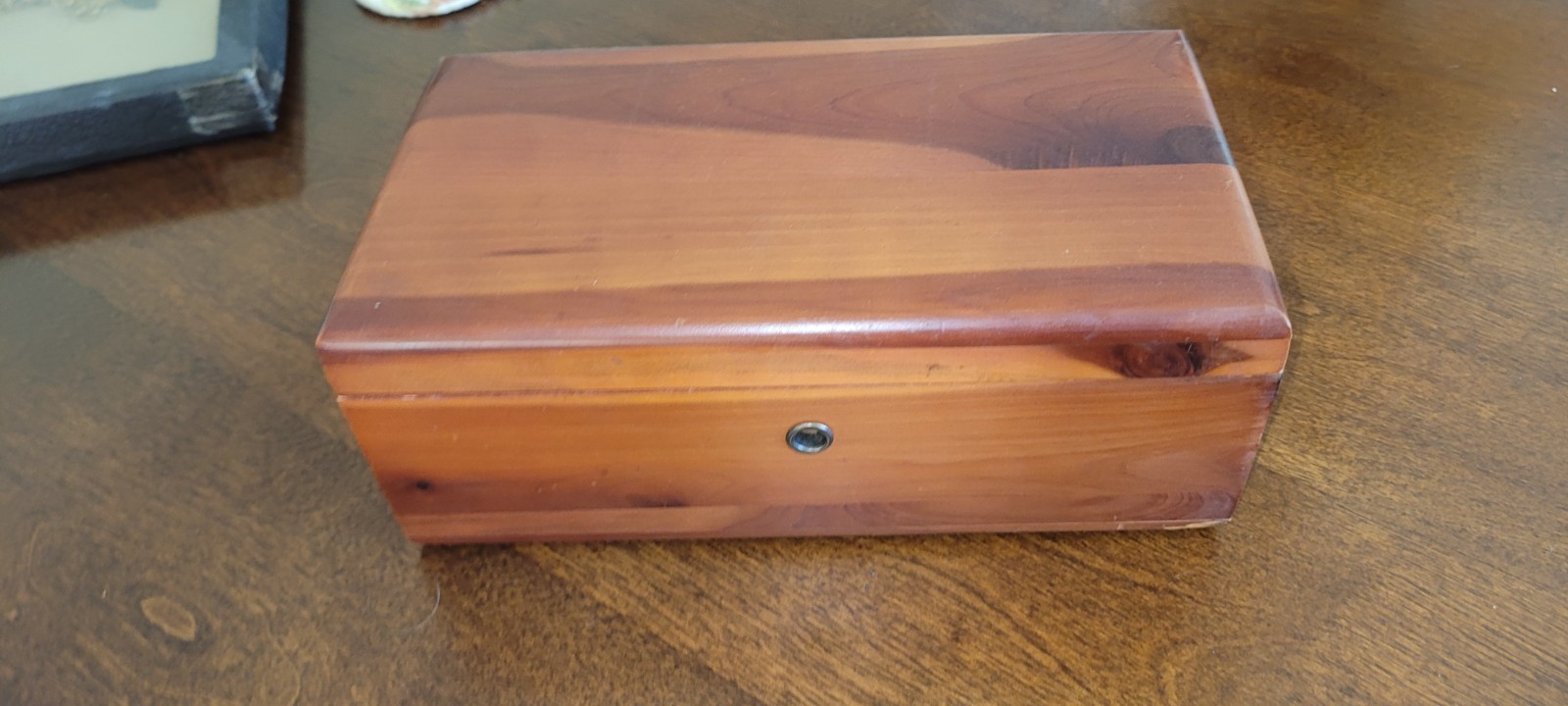 Vintage Lane Miniature Cedar Chest Jewelry Keepsake Box  appx. 8.5\