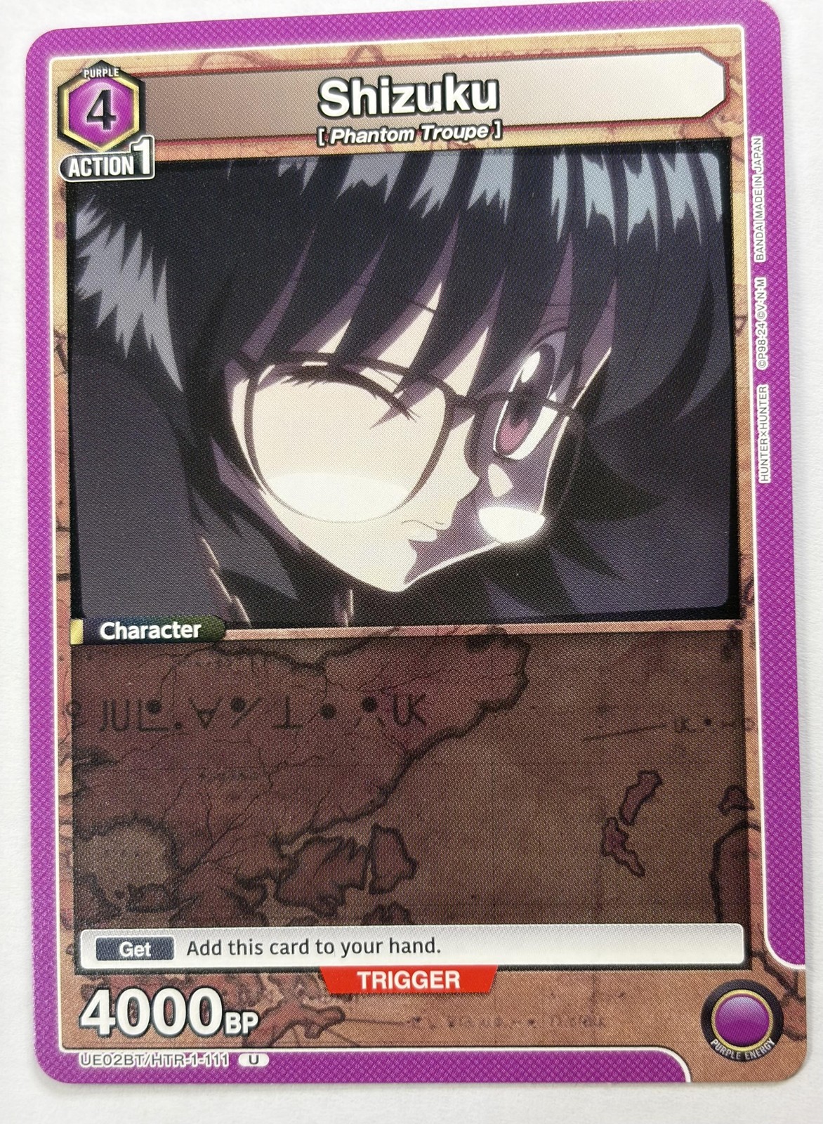 Bandai Hunter X Hunter Shizuku Union Arena Non-Sport Card 4000BP Japan NM
