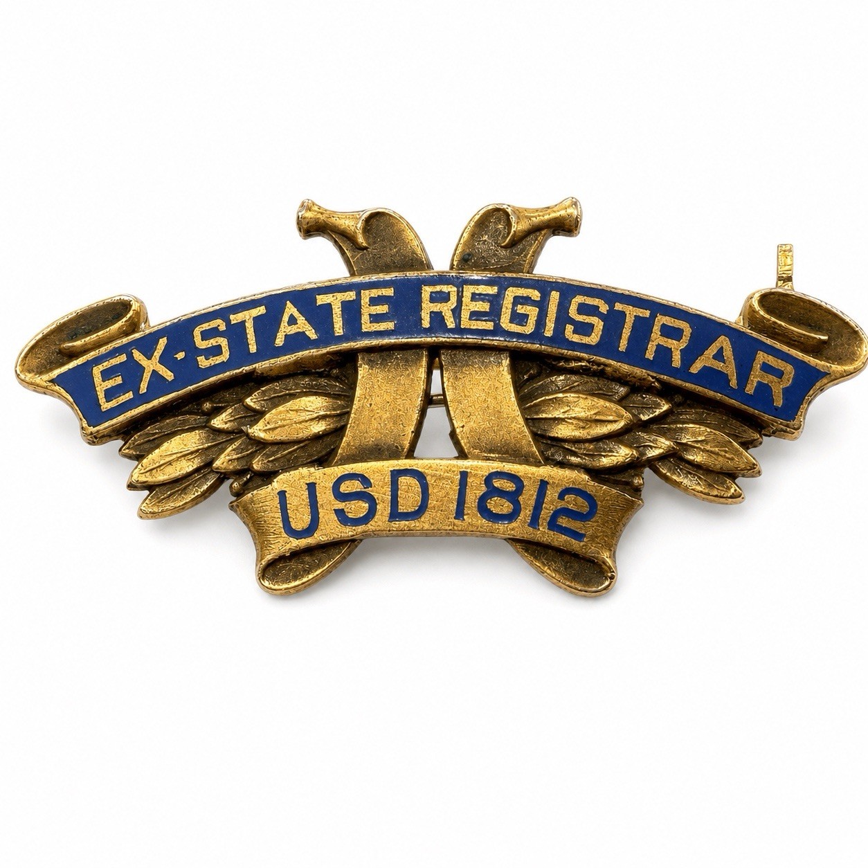 RARE 14K Gold Filled National Society USA Daughters of 1812 Pin Ex Registrar DAR RARE 14K Gold Filled National Society USA Daughters of 1812 Pin Ex Registrar DAR