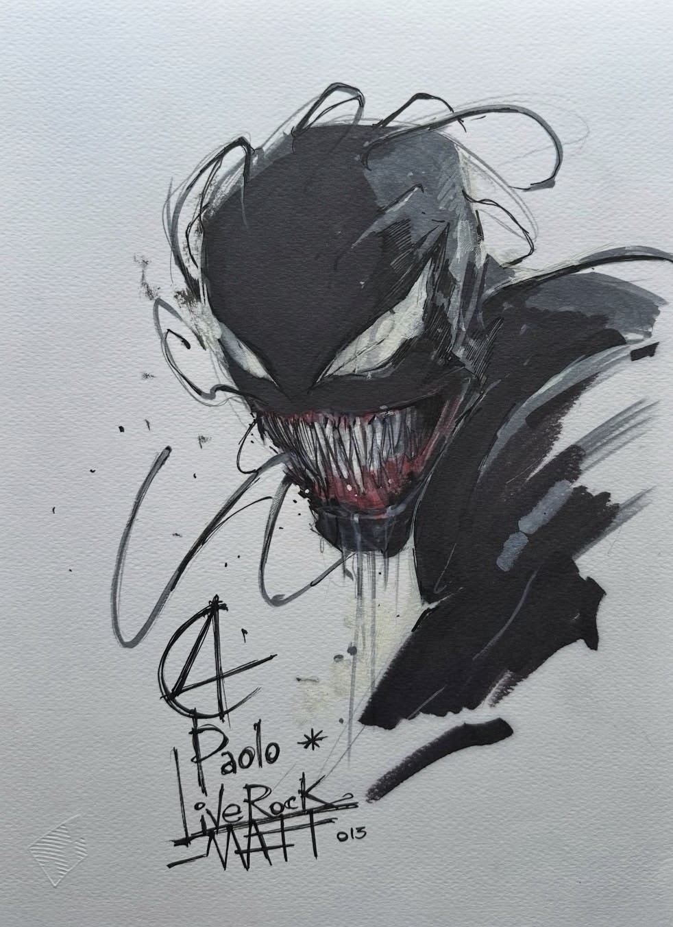 Venom Original Art Francesco Mattina