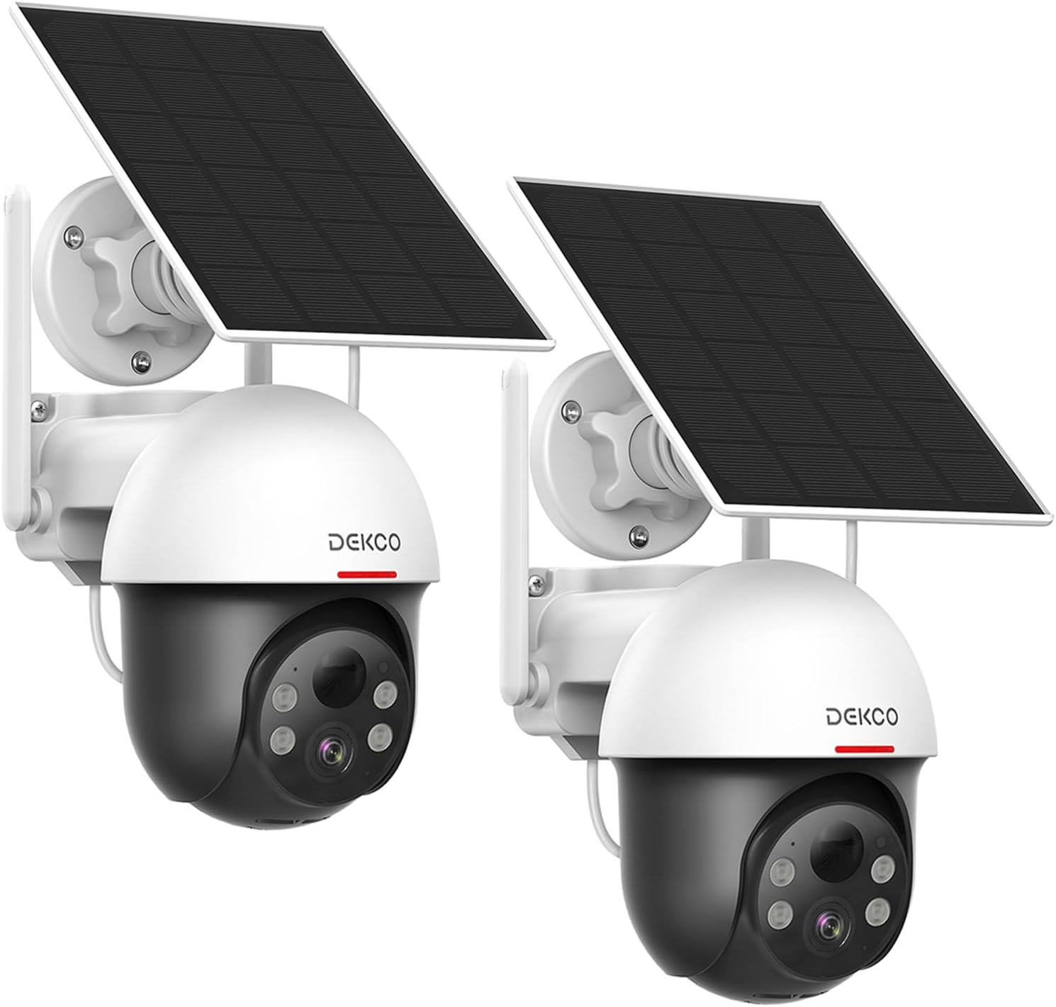 Security Cameras Wireless Outdoor, Solar Powered, True 2K, 2-Pack
