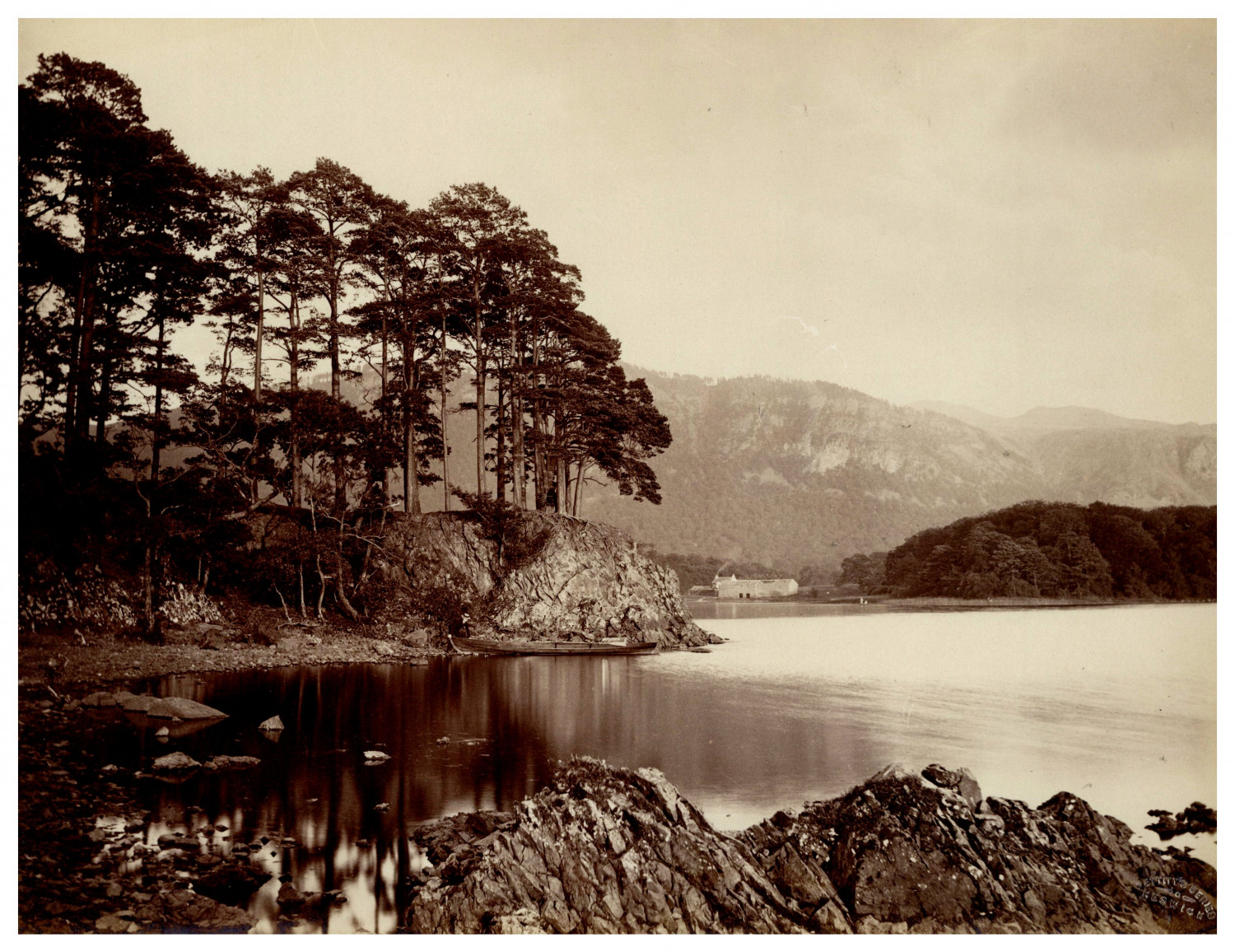 Alfred Pettitt, England, Derwentwater and Keswick, Friars' Crag vintage album