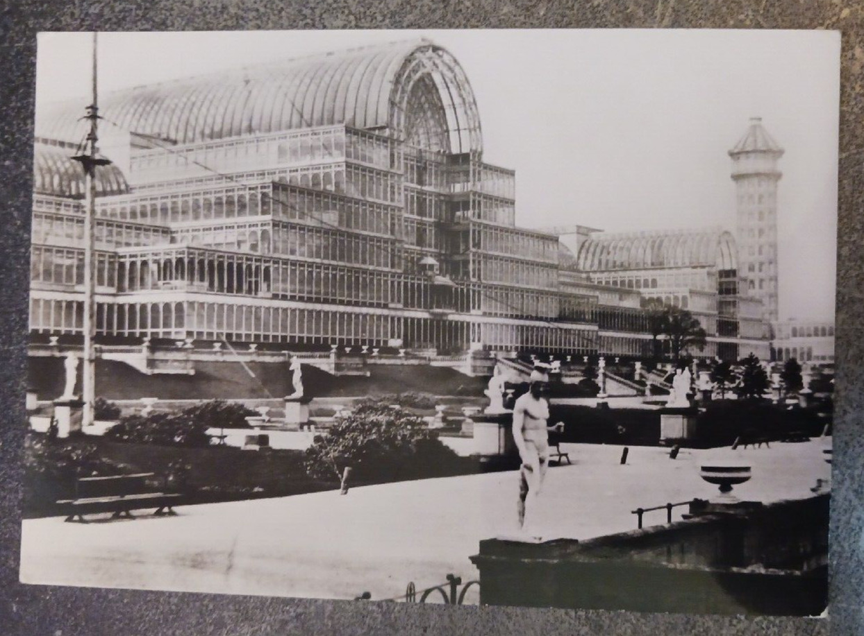 art postcard RPPC Sydenham Crystal Palace Victoria Albert Museum England