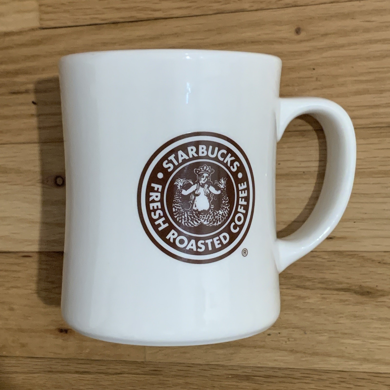 2008 Starbucks Fresh Roasted Coffee (brown) Mermaid Logo (Green Coffee Mug 16 oz