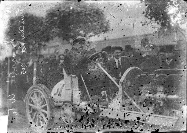 Swiss-Born American Race Car Driver Louis Chevrolet As He Poses I - Old Photo