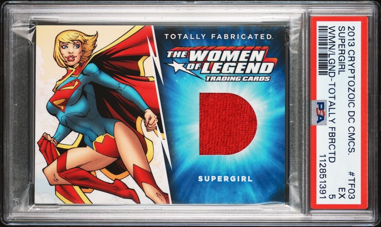 2013 CRYPTOZOIC DC COMICS SUPERGIRL TOTALLY FABRICATED #TF03 PSA 5 SUPERMAN