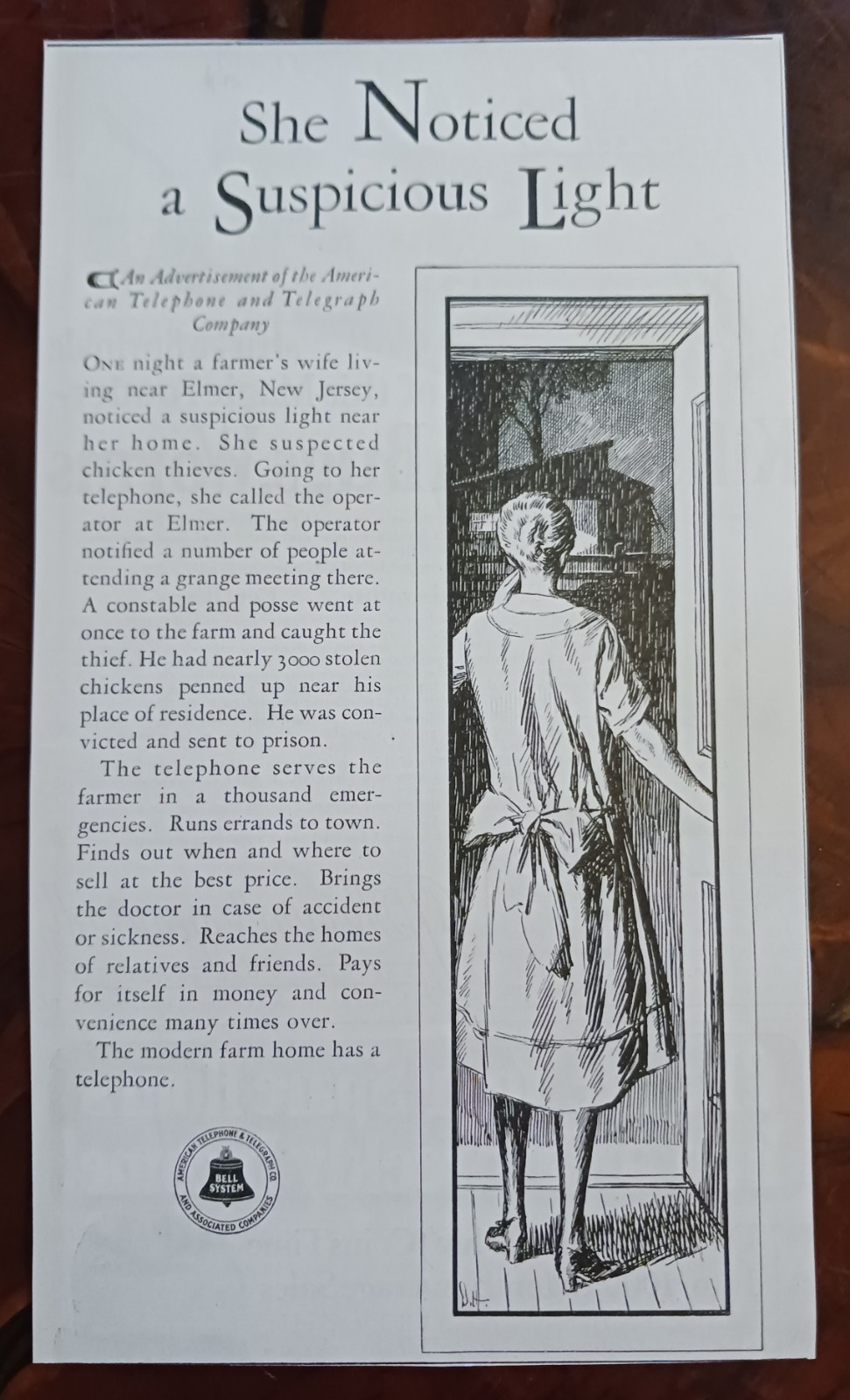 1928 American Telephone & Telegraph Company & Associated Companies Vintage Ad