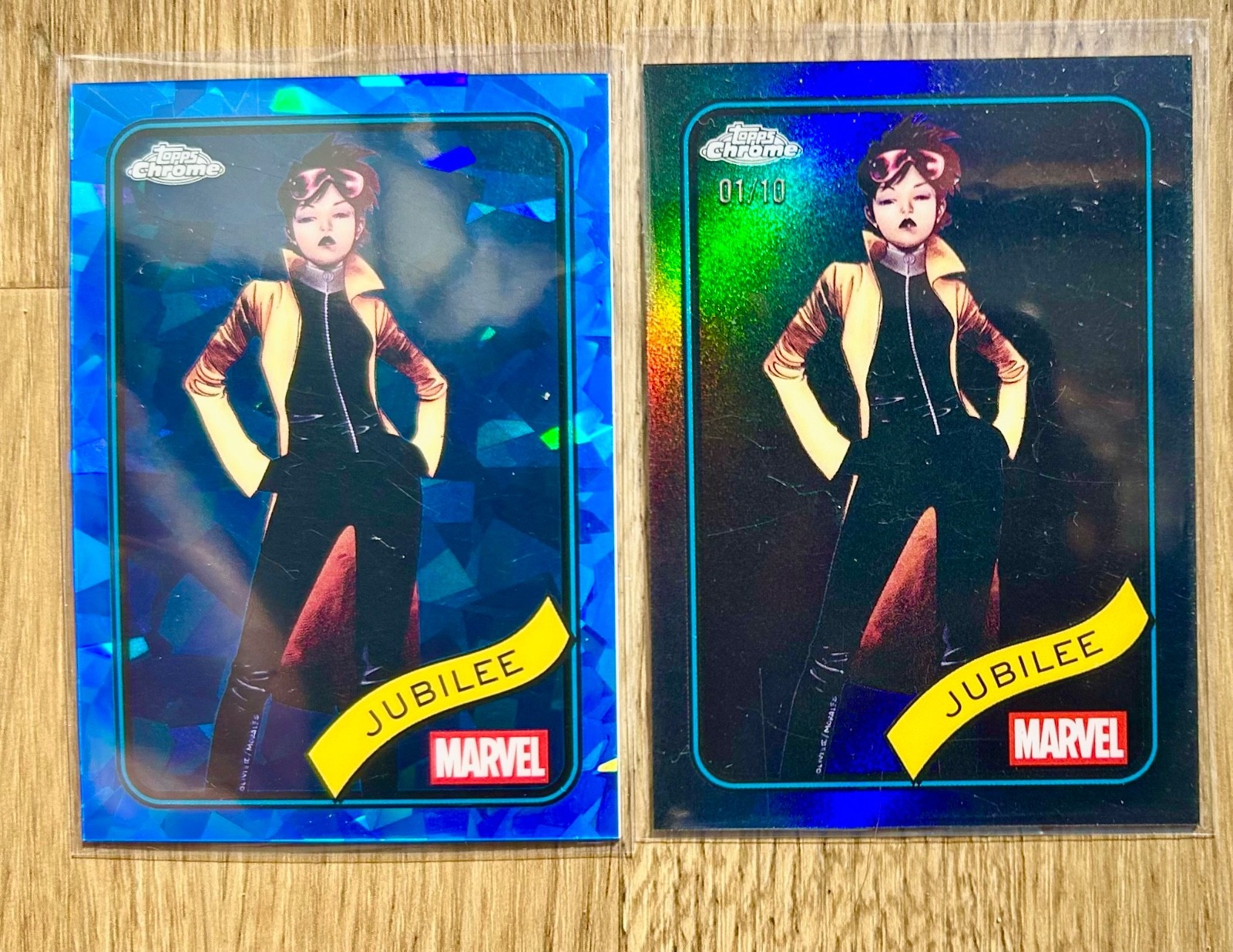 2025 TOPPS CHROME Marvel #131 Alpha 01/10 Black 10 + Sapphire base X-Men
