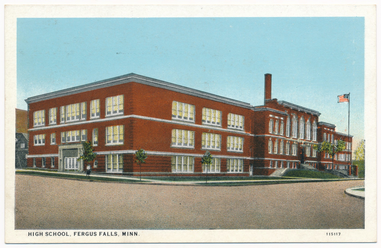 High School, Fergus Falls, Minnesota 1920s
