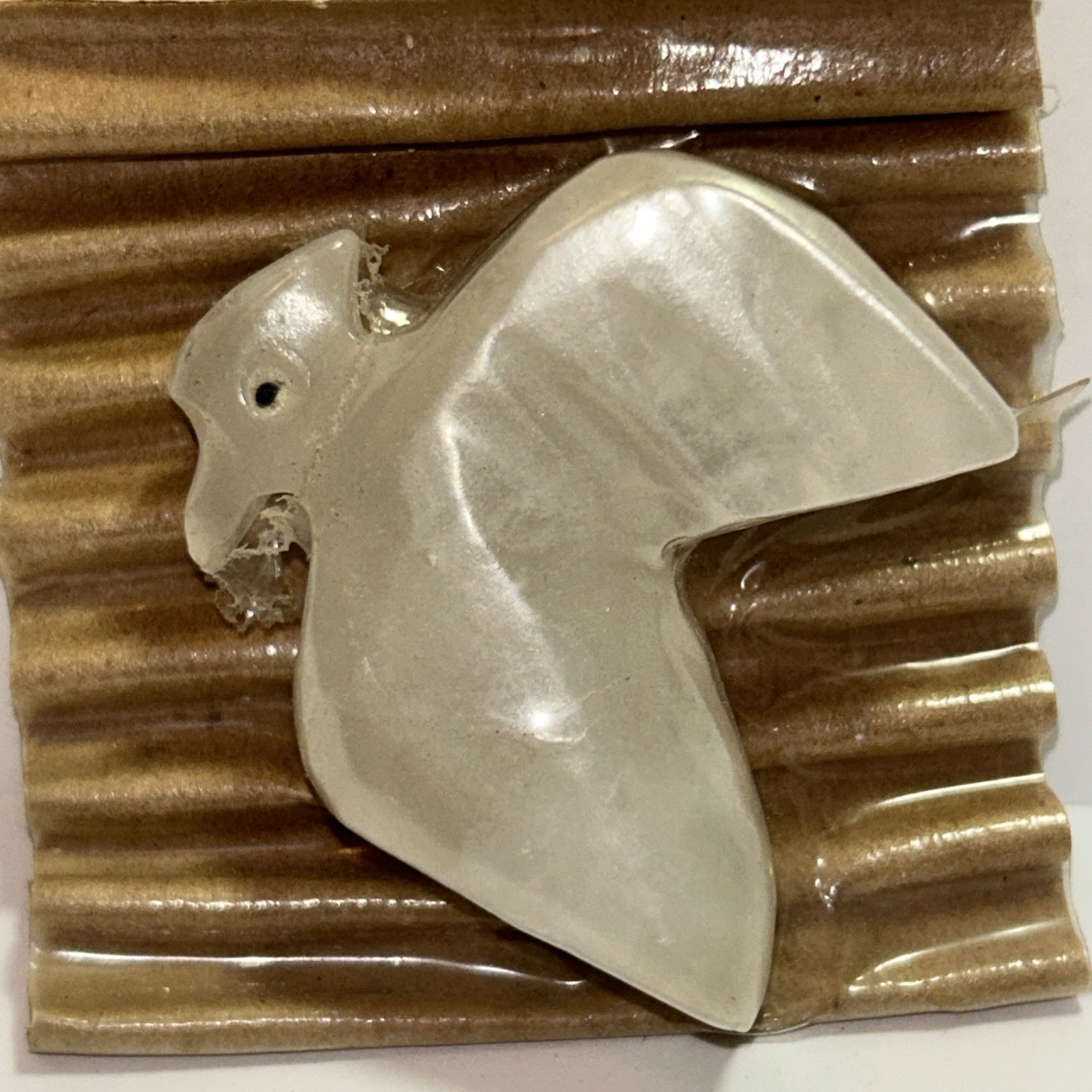 Vintage 70s Carved White Onyx Dove Bird Cardinal Jay Figurine Statue Mexico NOS Vintage 70s Carved White Onyx Dove Bird Cardinal Jay Figurine Statue Mexico NOS