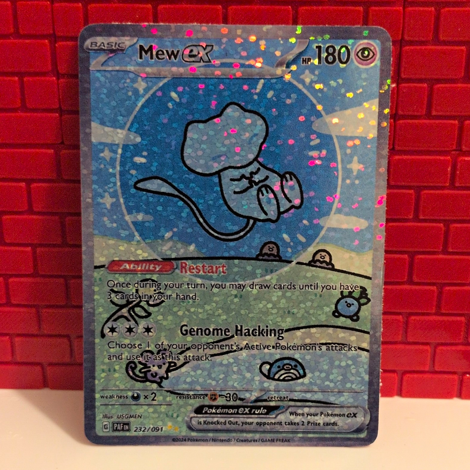 Bubble Mew ex: SIR FAN ART Sticker Holo Gloss Finish