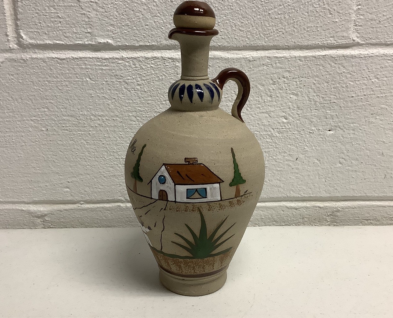 vintage hand painted mexican pottery palomas Mexico Jug vintage hand painted mexican pottery palomas Mexico Jug
