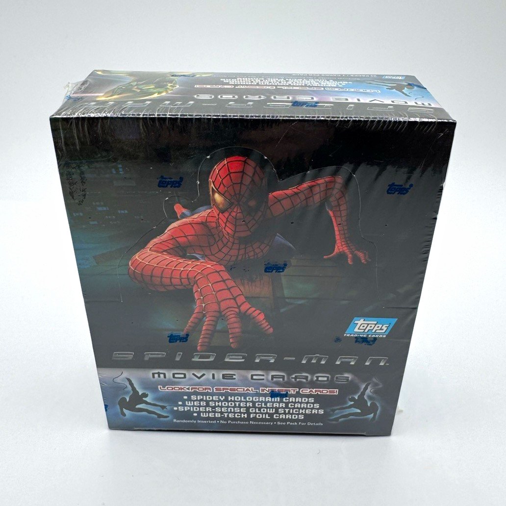 2002 Topps Spider-Man Movie Trading Cards Box- 24 Packs (Sealed) Factory