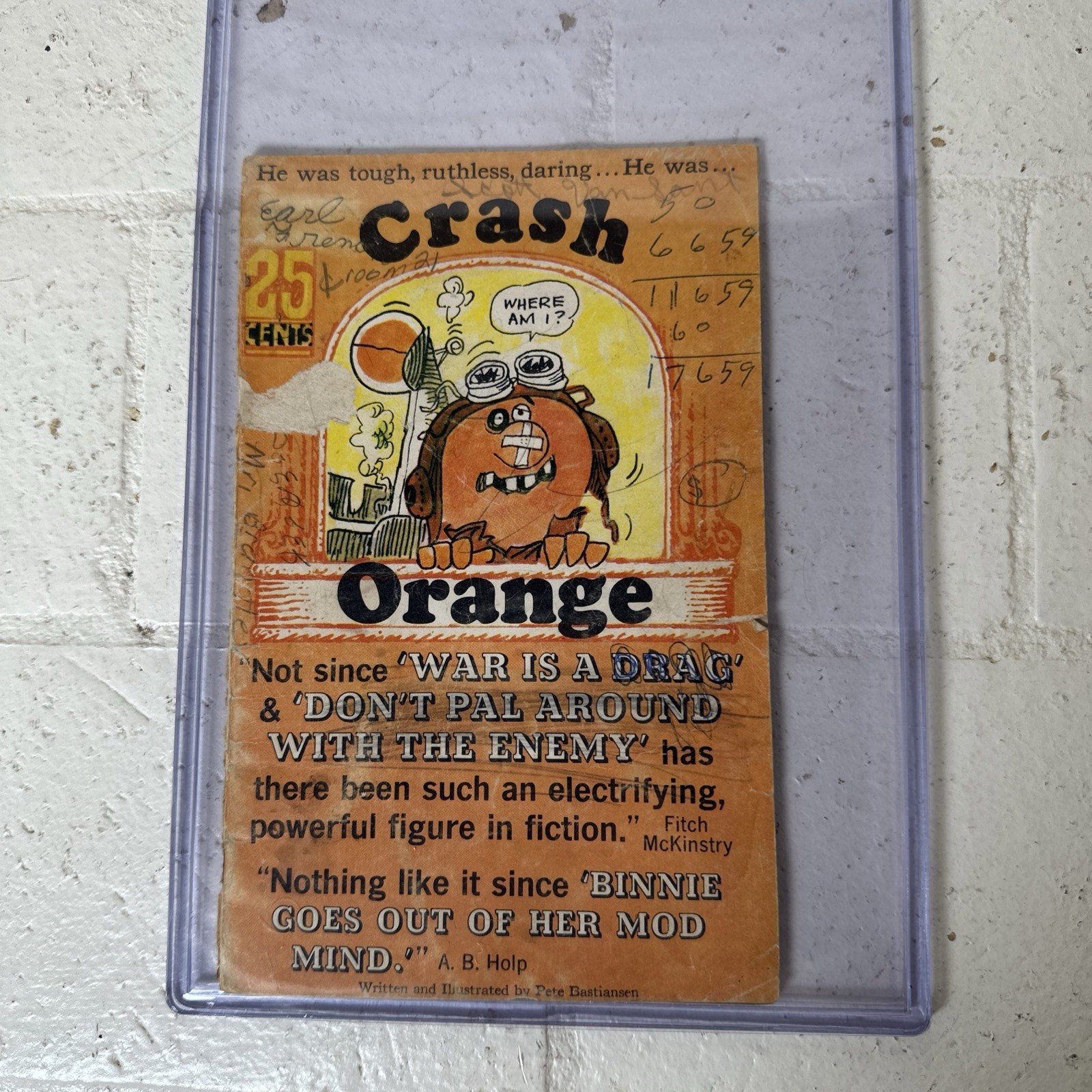 Vtg Crash Orange 1967 The Adventures Of Baron Von Lemon Pillsbury Ad Comic Book