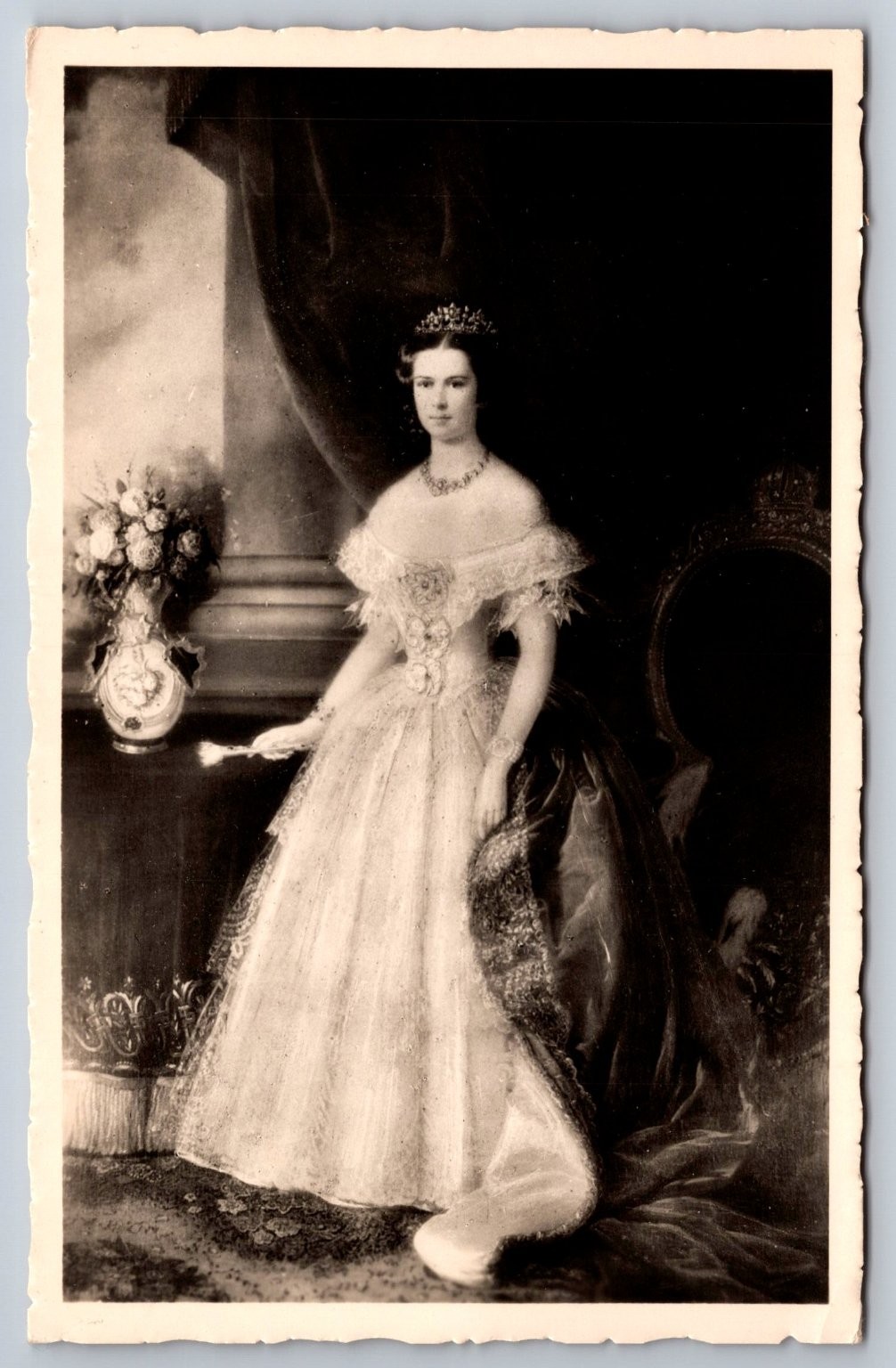 Empress Elisabeth Sisi Austria Real Photo Postcard Franz Russ RPPC Donauland