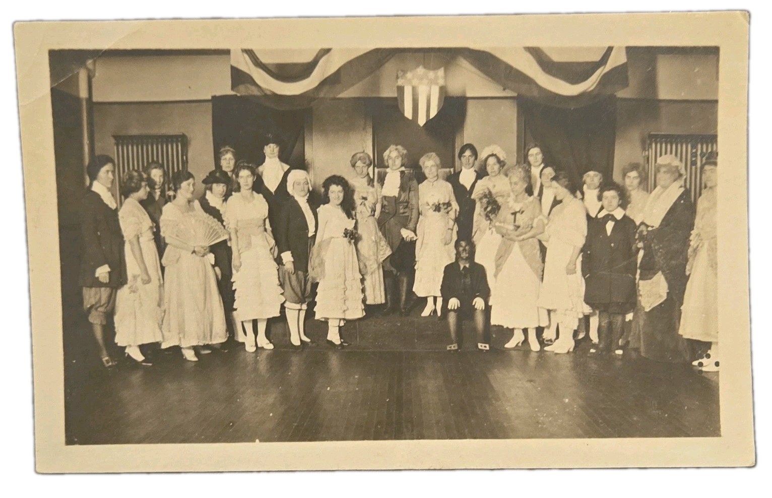 Antique 1920s Photo George Washington Costume Party Colonial Dress Floyd