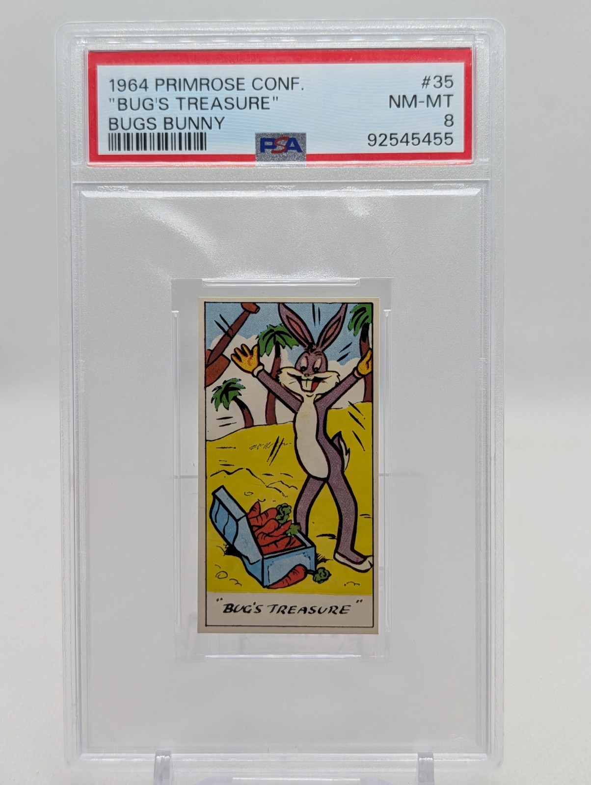 1964 Primrose Confectionery Co - Bug\'s Treasure - Bugs Bunny #35 PSA 8 NM-MT