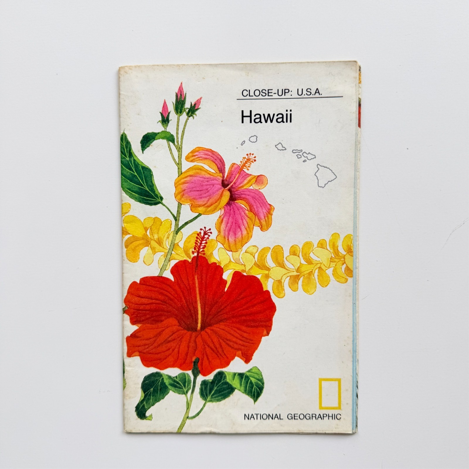 1976 National Geographic Close-Up USA Hawaii Map Vintage Foldout Vol 149 No 4