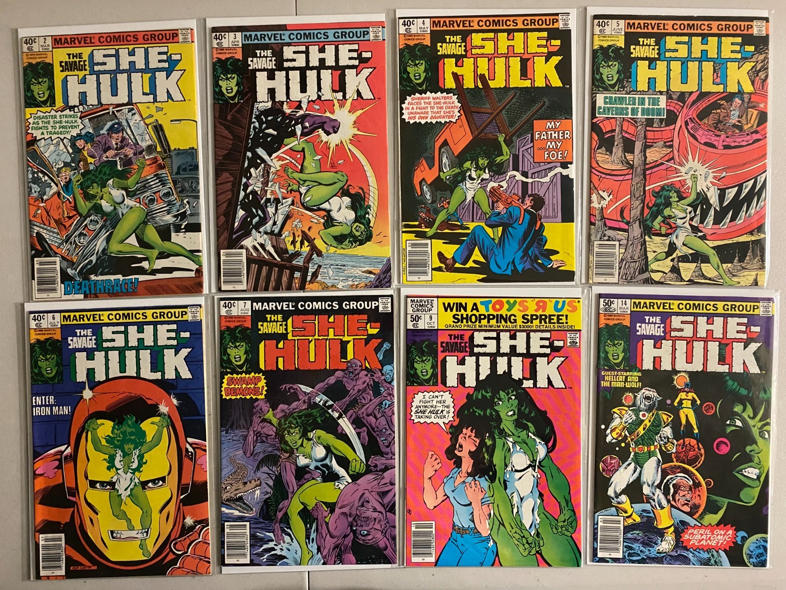 Savage She-Hulk lot #2-25 Newsstand Marvel (6.0 FN) 16 diff (1980 to 1982) Savage She-Hulk lot #2-25 Newsstand Marvel (6.0 FN) 16 diff (1980 to 1982)