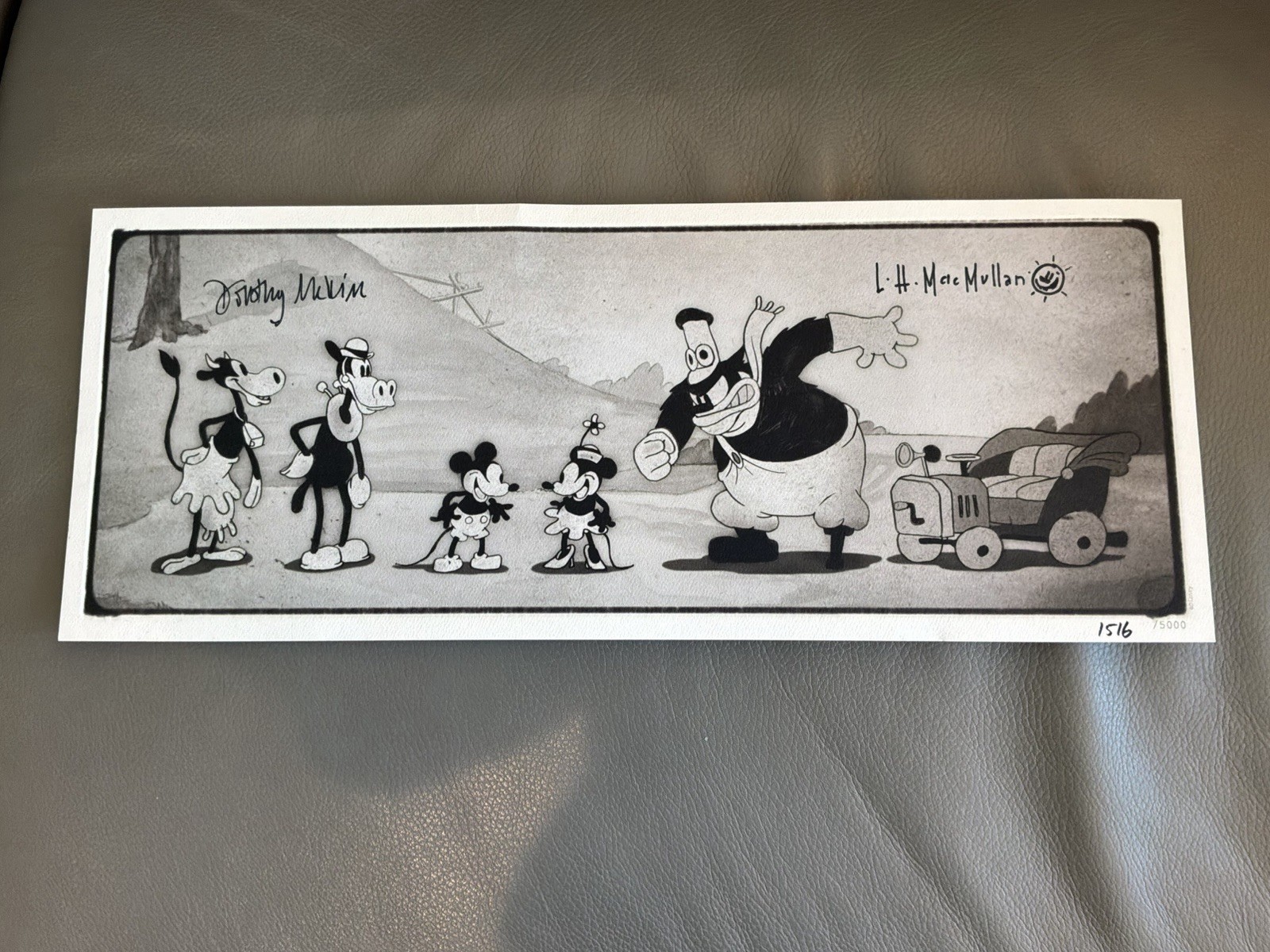 Club 33 RARE Mickey Mouse Get a Horse Signed LE Litho #1,516/5000