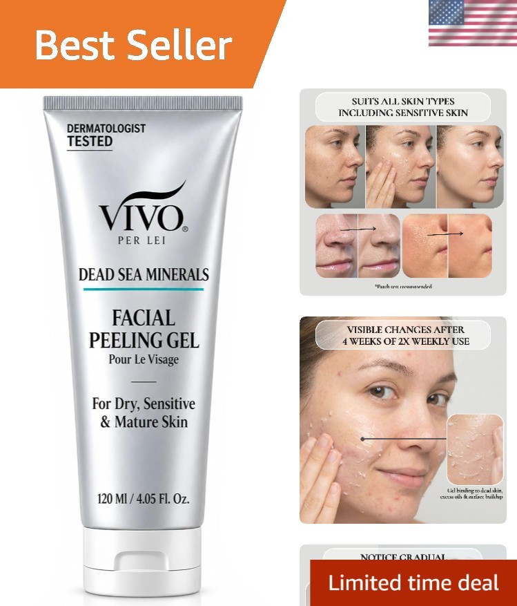 Facial Peeling Gel - Exfoliates Dead Skin - Gentle - 4.05 Oz Facial Peeling Gel - Exfoliates Dead Skin - Gentle - 4.05 Oz