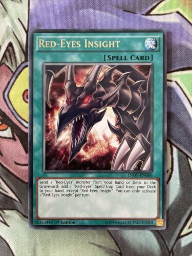 INOV-EN060 Red-Eyes Insight Rare Mixed Edition Yugioh Card Near Mint Condition
