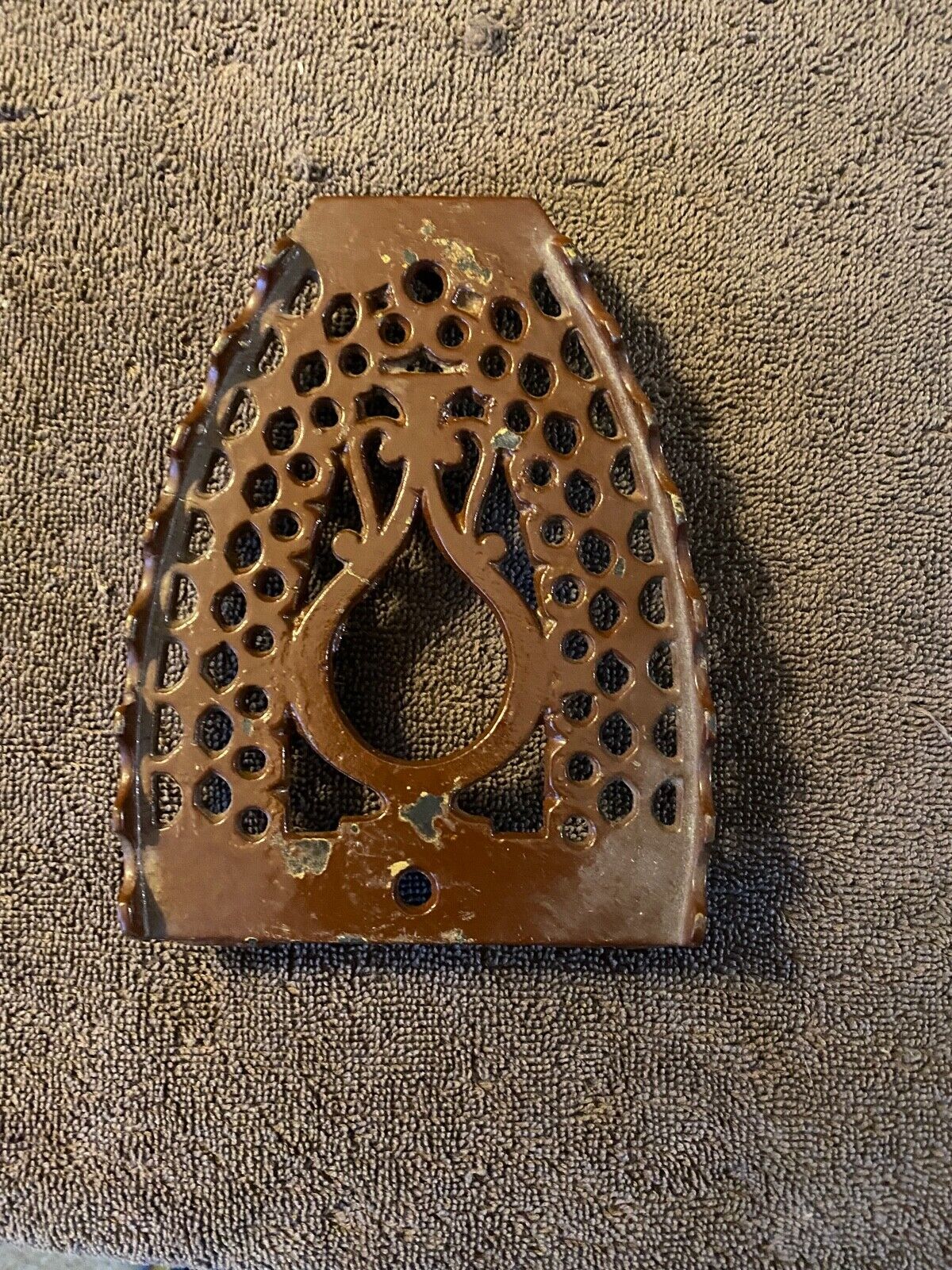 Cast Iron Trivet Stand Hot Iron Rest Rustic Kitchen Decor Collectible